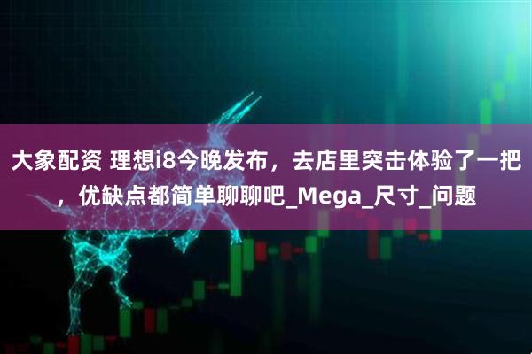 大象配资 理想i8今晚发布，去店里突击体验了一把，优缺点都简单聊聊吧_Mega_尺寸_问题