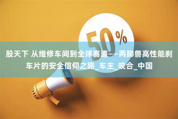 股天下 从维修车间到全球赛道——两脚兽高性能刹车片的安全信仰之路_车主_咬合_中国